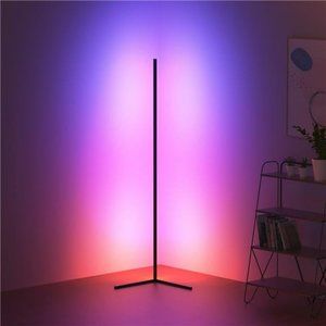RGB Corner Floor Lamp, Corner Led Lamp, Lit Lamp,55'' Minimalist Corner Lamp